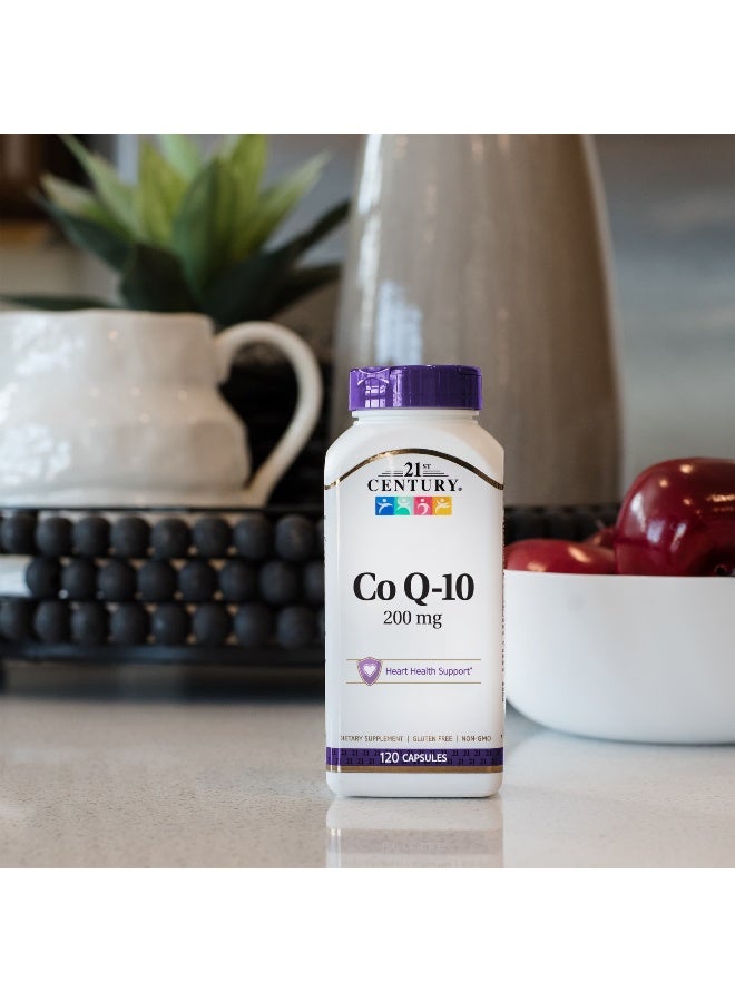 القرن الحادي والعشرون مكمل غذائي من مساعد إنزايم Q-10 عيار 200 مللي جرام- 120 كبسولة هلامية - Image 1